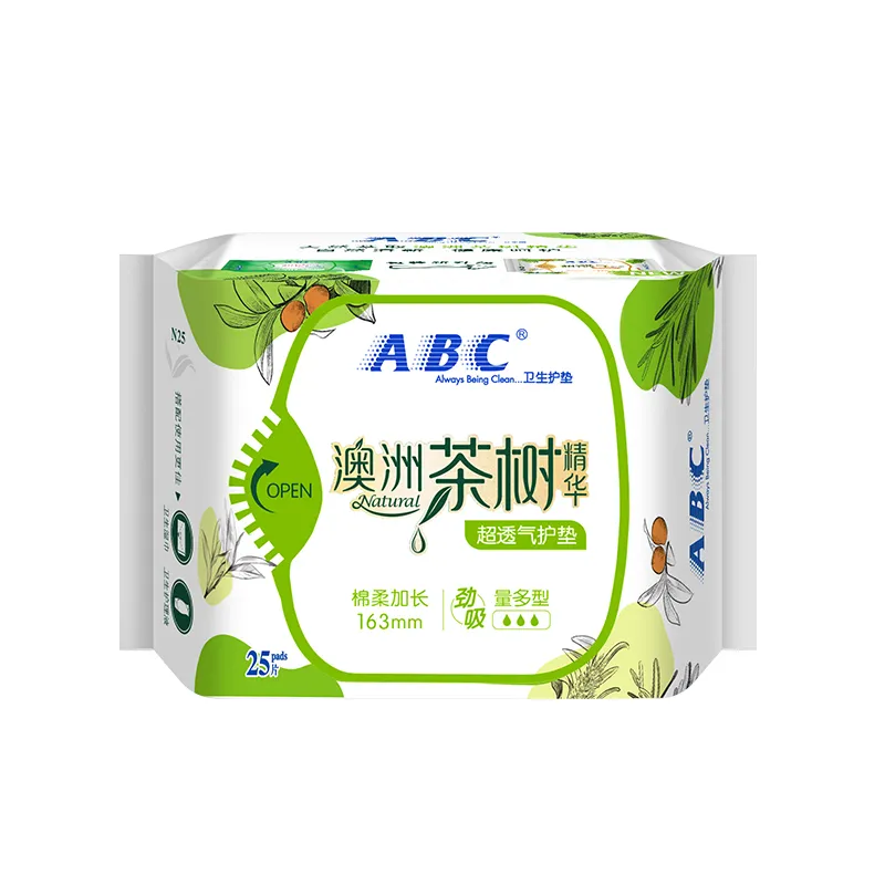 ABC超吸棉柔澳洲茶树精华护垫25片