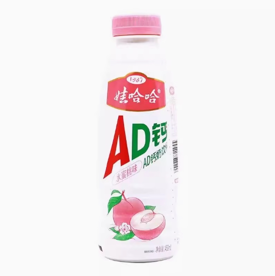 娃哈哈AD钙奶450ml(水蜜桃)